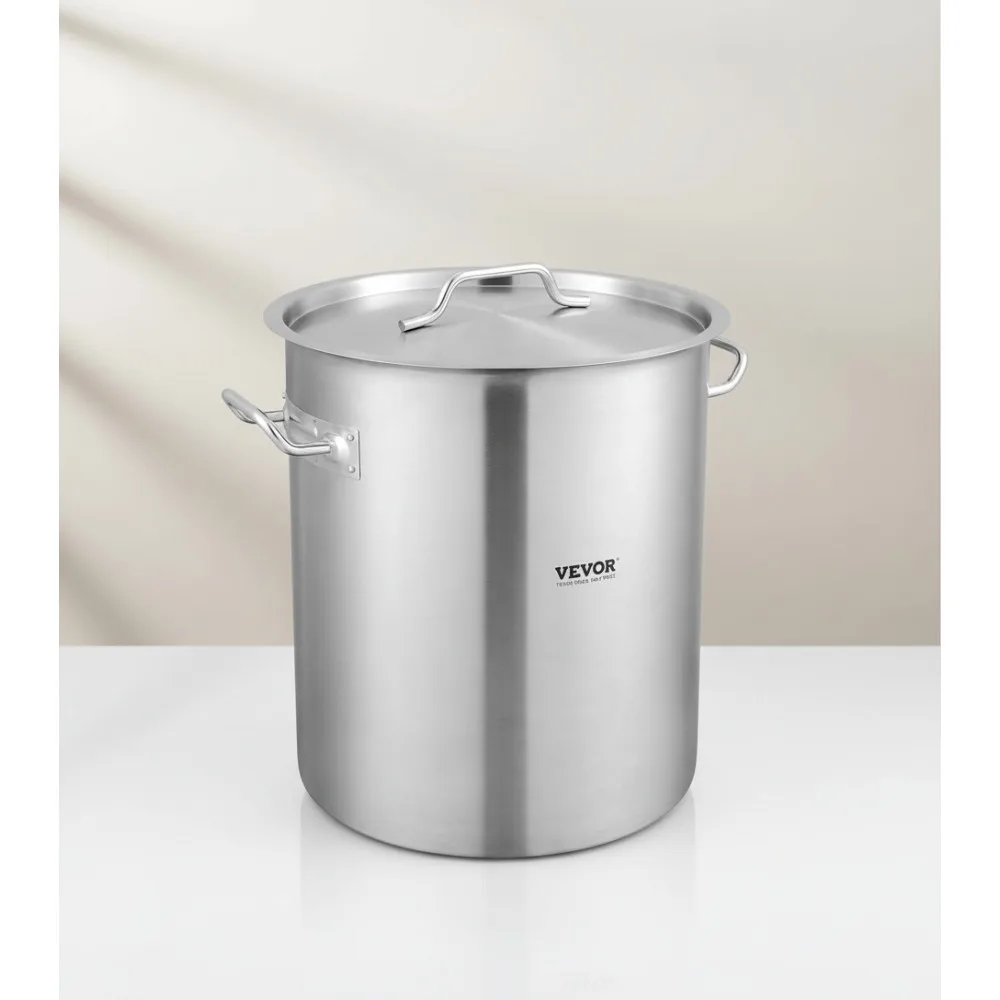 

42-литровая кастрюля из нержавеющей стали с ситечком и крышкой — сверхмощная коммерческая посуда для больших мероприятий и общественного питания