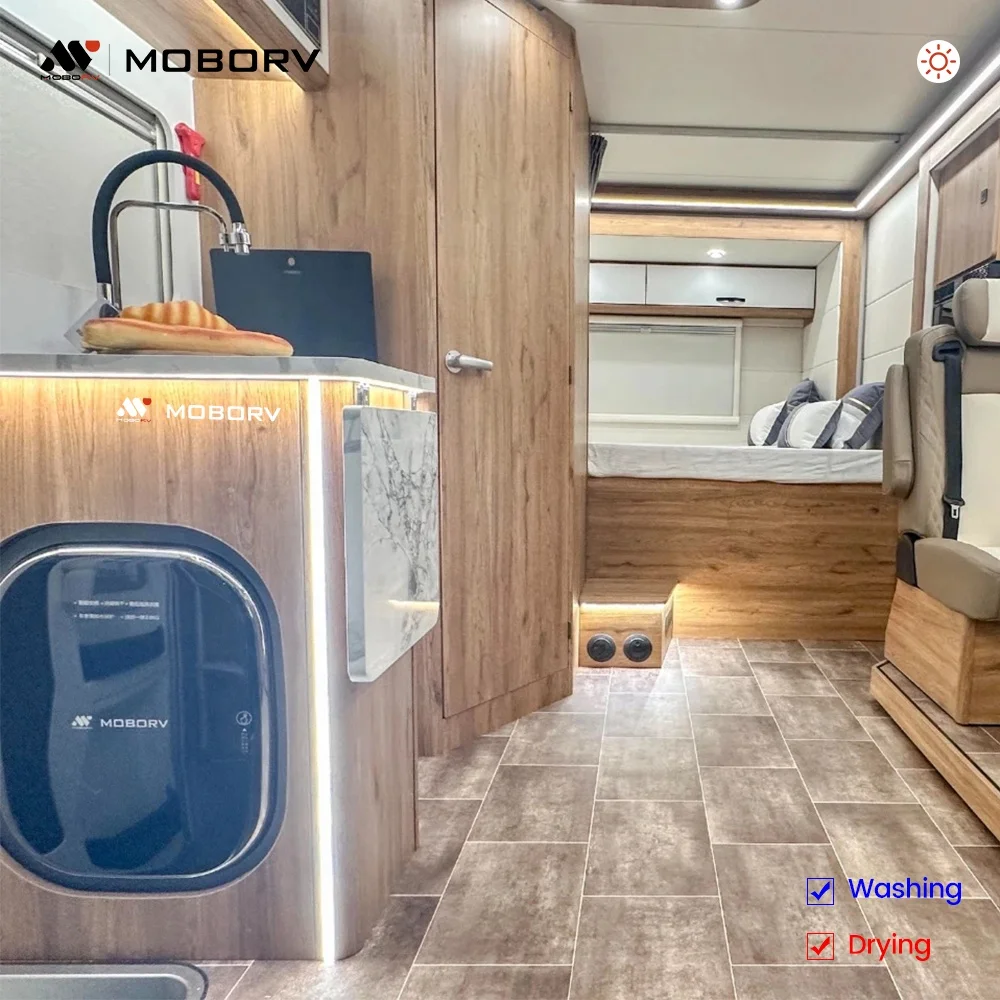 

Fully Automatic Front Load 2.5KG Capacity Washing Machine Dryer Combo Motorhome Part Accessory Recreational Vehicle RV