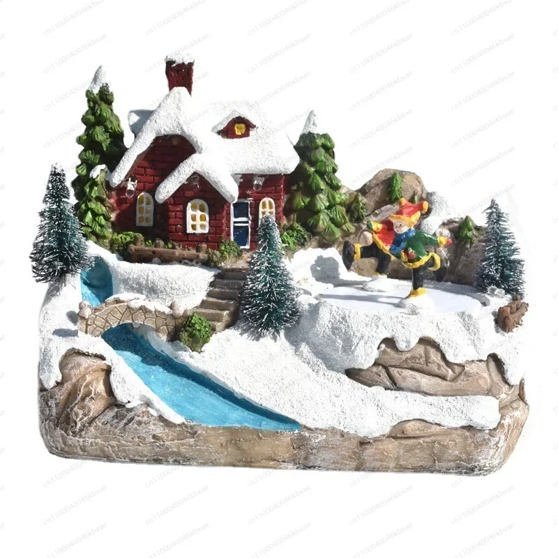 Special Christmas European music small house LED igloo window gift
