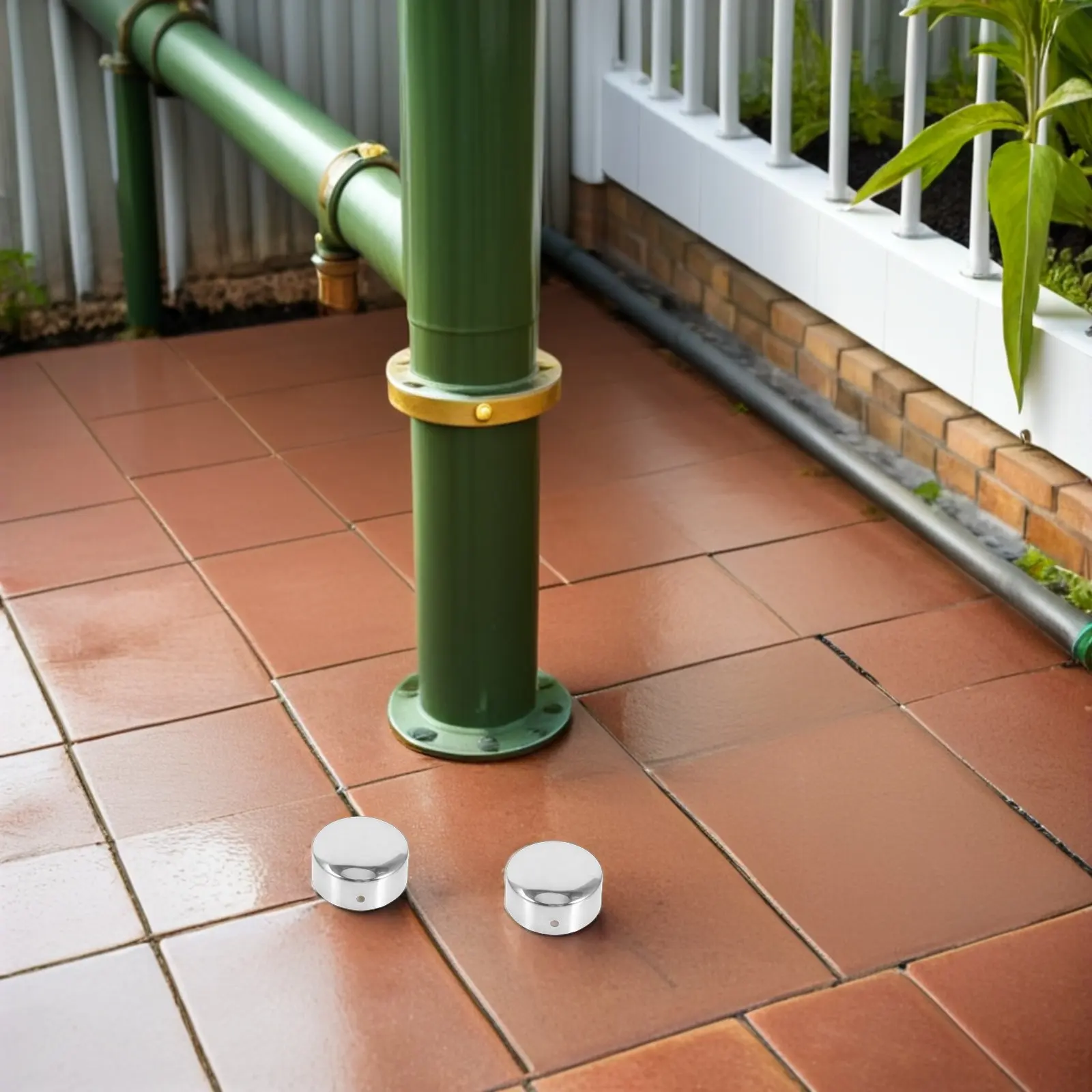 4Pcs Stair Handrail End Caps PVC Round Stair Rail Cover Protector Indoor Staircase Accessories 1.5 Inch Hardware