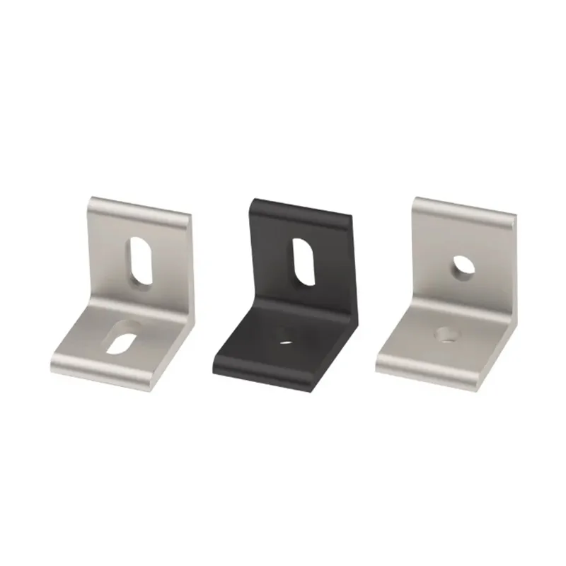 2020 3030 4040 4545 Aluminum Extrusion Profile Aluminum Alloy 2 Hole 90 degreee Inside Corner Bracket