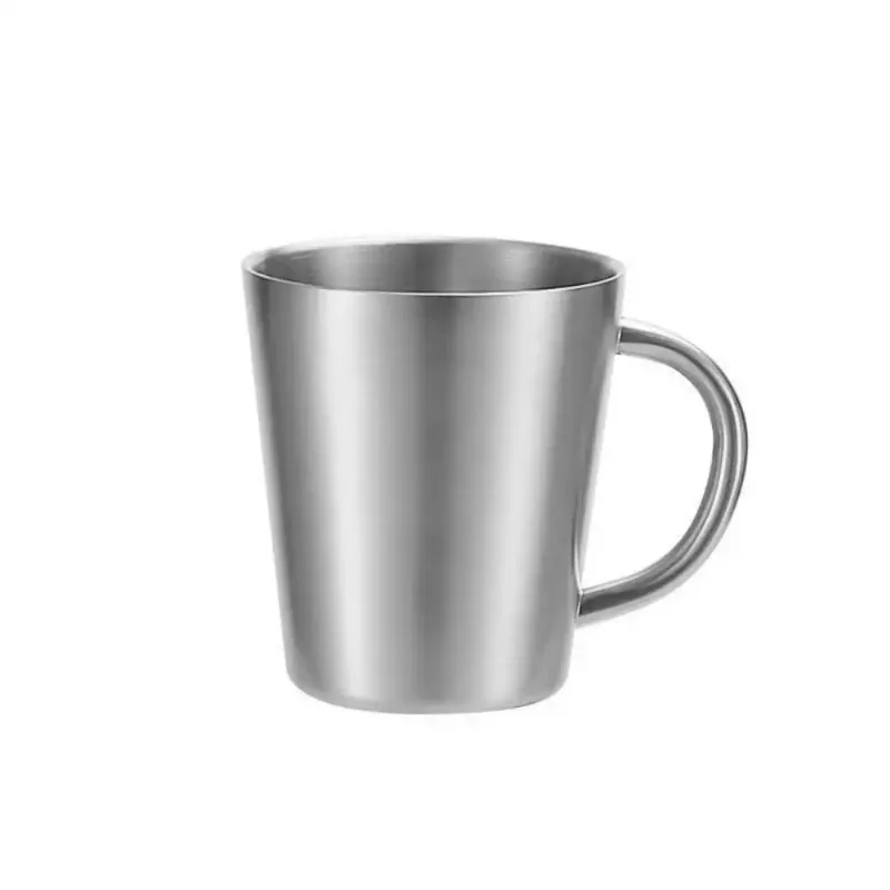 304 stainless steel cup - children's water cup, hands-free heat insulation, American-style mouthwash cup