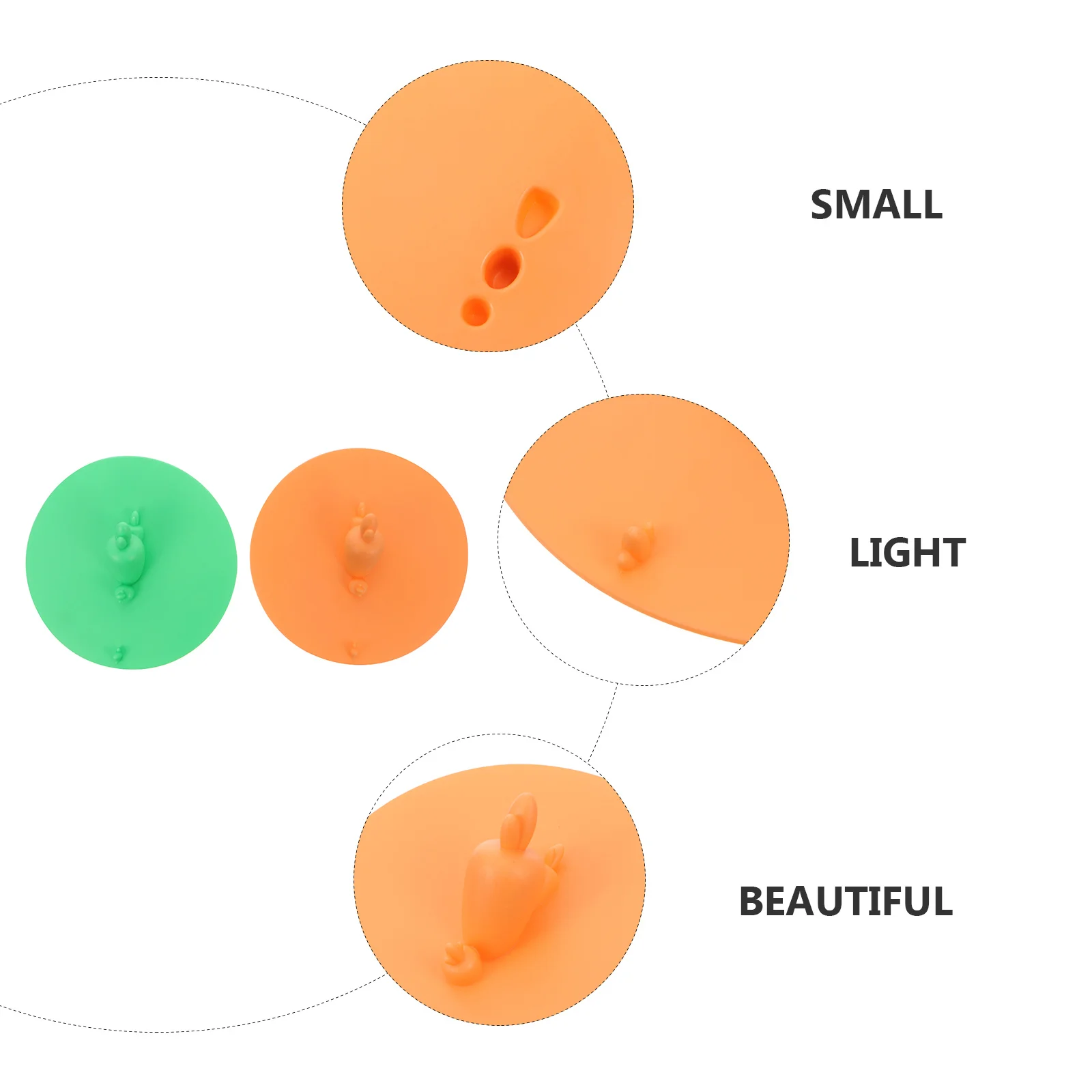 

2Pcs Green Orange Floor Drain Covers High Quality Drainer Cover Stopper for Home Bathroom Sewer Sealing Drain Cover