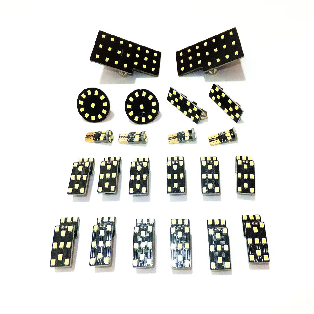 يوليو كينغ 22 قطعة 6000K LED مصابيح للقراءة لأودي Q5، 4 قبة أمامية / 4 خلفية + 2 خلع الملابس + 8 أبواب + 3 صندوق السيارة + 1 صندوق القفازات الخفيفة #2