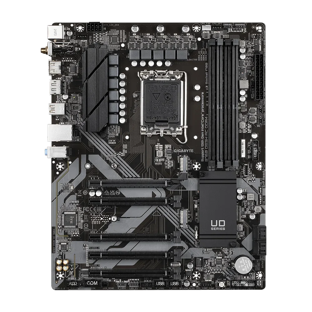 GIGABYTE B760 DS3H AC DDR4 Motherboard with Intel B760 Express Chipset 1 X 128 Mbit Flash Support for DDR4 Memory Modules