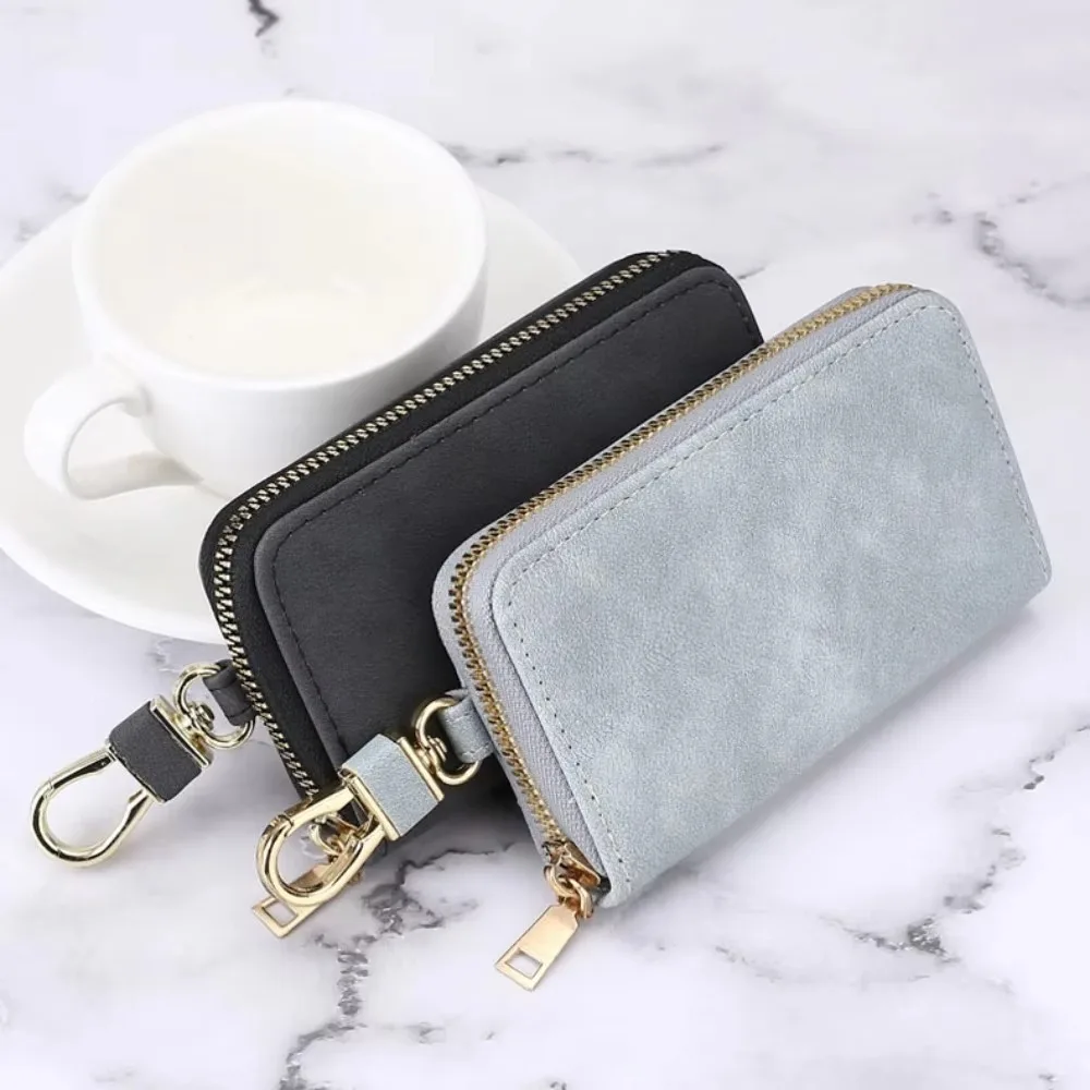 

Повседневный брелок на молнии, чехол для ключей, кожаный брелок для ключей, держатель для ключей на талии, подвесная сумка для ключей, органайзер для ключей от автомобиля для мужчин и женщин