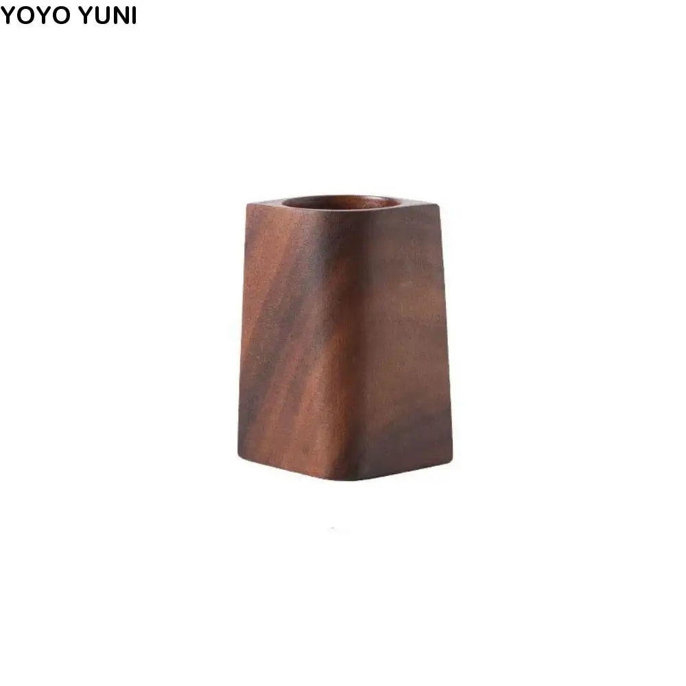 

Винтажный держатель для ручек из орехового дерева, минималистичный пенал большой емкости для хранения, многофункциональный портативный органайзер для стола, горшок для кухни