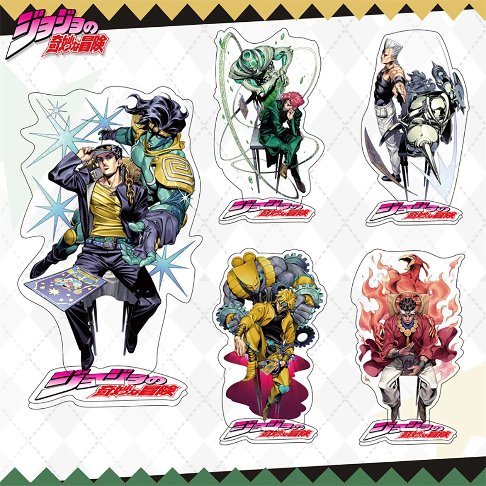 

JoJo's Bizarre Adventure Anime Peripheral Acrylic Stand Model Ornament Kujō Jōtarō Large Standing Sign Desk Decoration Boys Gift