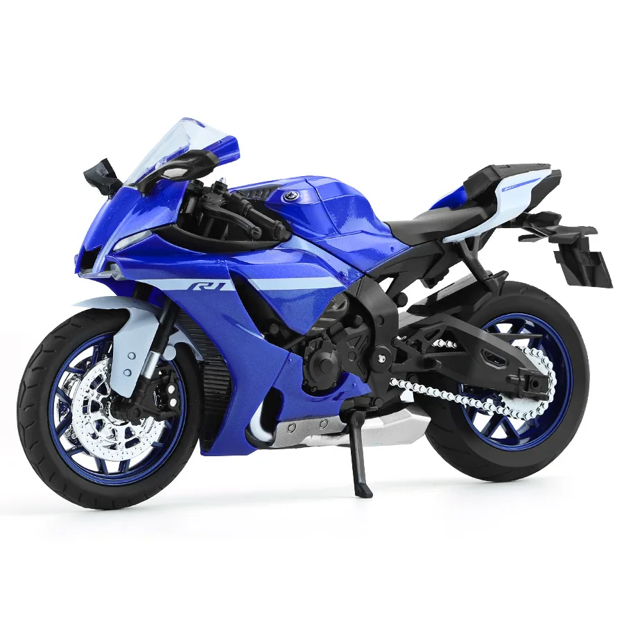 Nieuwe 1:12 Yamaha YZF-R1 YZFR1 Legering Gegoten Motorfiets Model Speelgoed Voertuig Collection Geluid En Licht Off Road Autocycle Speelgoed auto