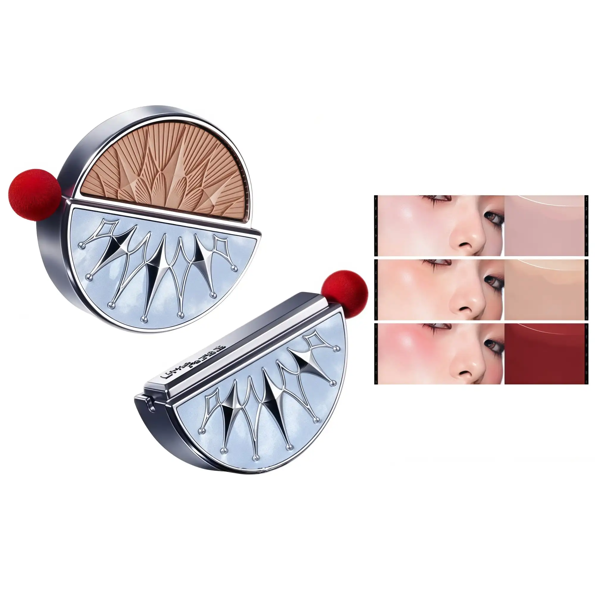 Little Ondine Blusher Cream Blush Natural Skin-Blending Finish,Buildable Radiant Flush,Circe-Inspired Multi-Use Cheek Color
