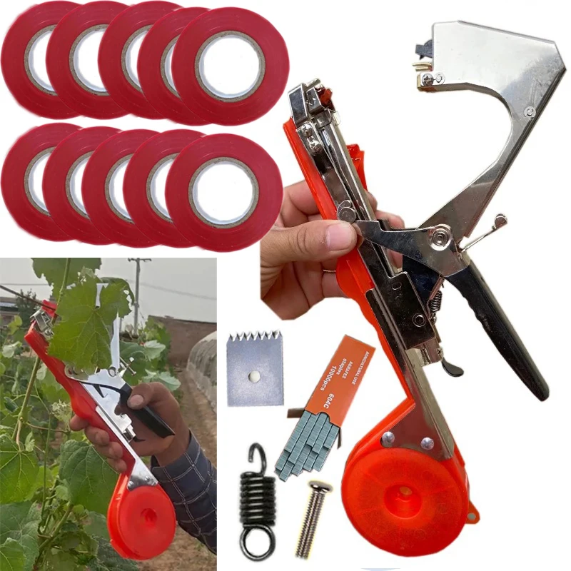 Garden Tools Garter Plants Plant Branch Hand Tying Binding Machine Minced Vegetable Tapetool Tapener Tapes Home Garden