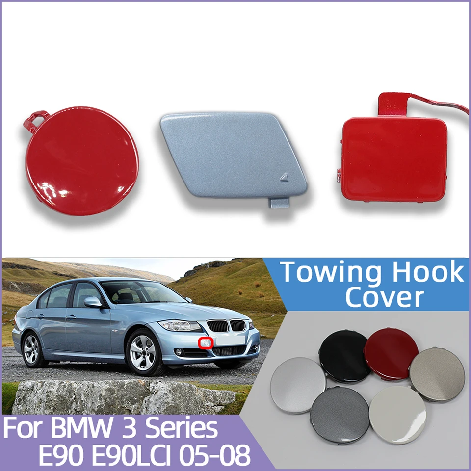 

For BMW 3 E90 E90LCI E91 2005-2011 M-Sport Front Bumper Tow Hook Cap Cover Shell Painted 51117167575 51117207299 51117891391