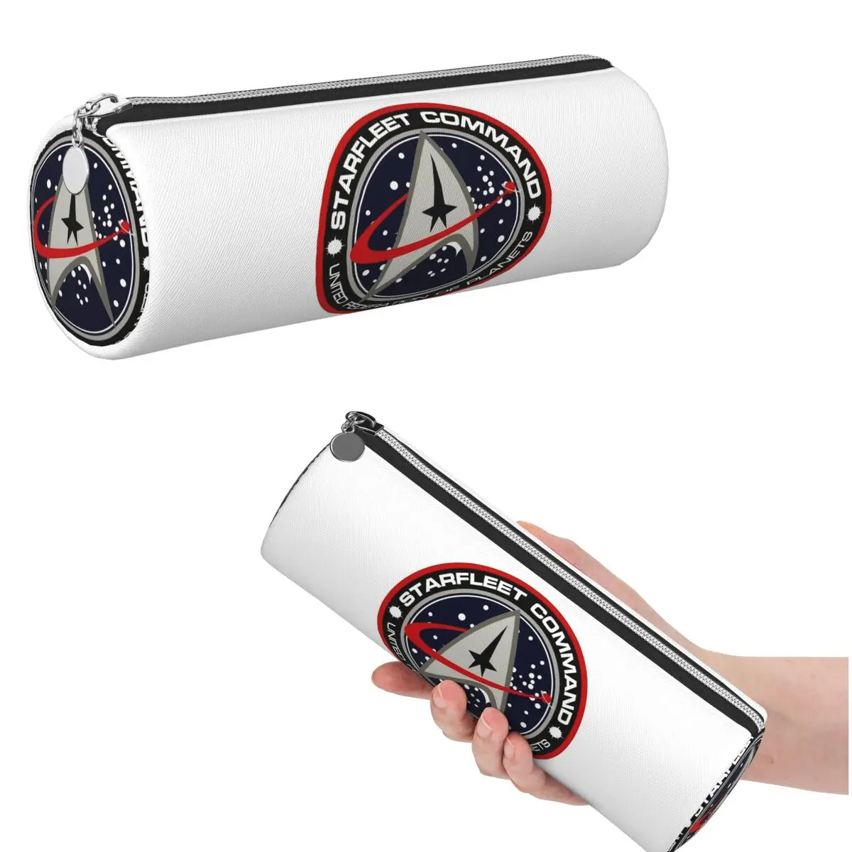 Star Treks Science-Fiction-TV-Serie Federmäppchen für Studenten, Geschenke, zylindrische Stiftbox, Stifttasche, Stiftetui
