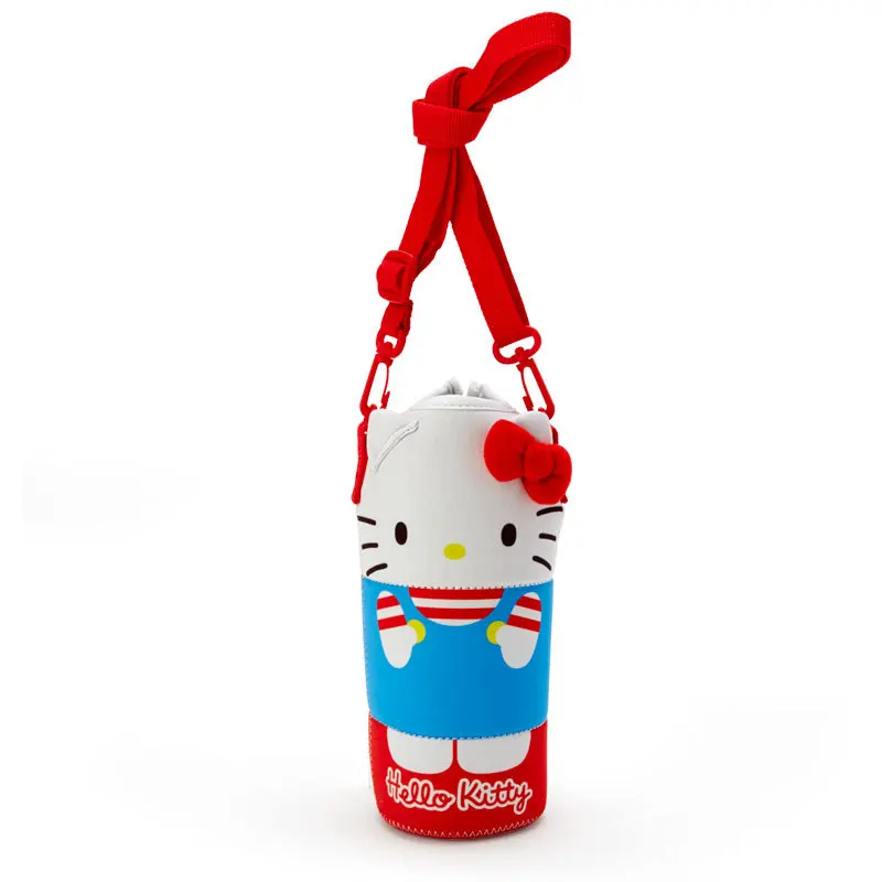 Sanrio Kawaii Cartoon Melody Water Bottle Bag Cute Water Cup Cover Outdoor Travel Portable Kids Boys Girls Charm Small Gift