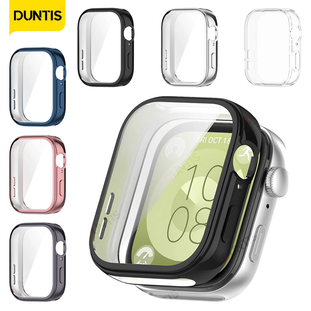 Funda para Huawei Watch Fit 3, accesorios, funda protectora integral, Protector de pantalla, carcasa suave Flexible para Huawei Watch Fit3