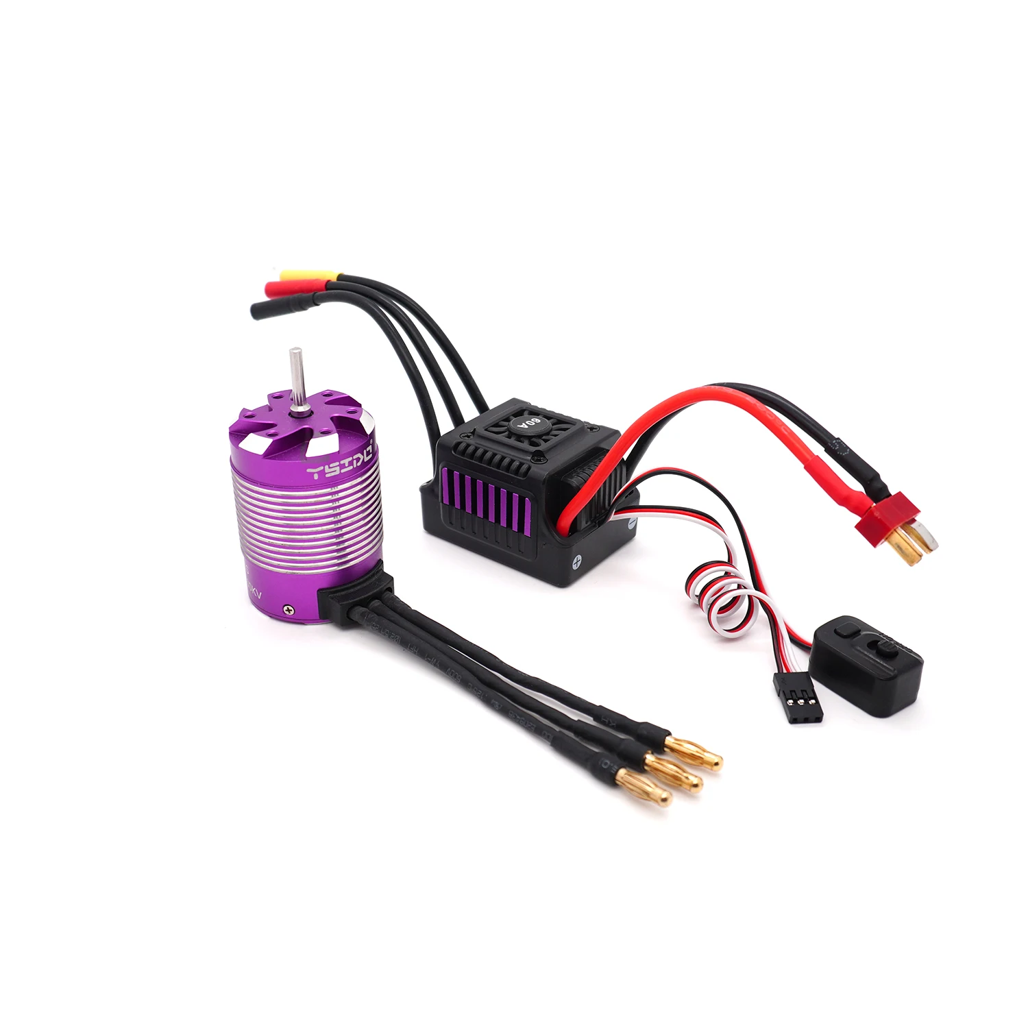 محرك بدون فرشاة 3650 3660 3.175/5.0 مللي متر مع بطاقة برمجة 60A ESC لسيارات 1/10 Tamiya Traxxas WLtoys RC للطرق الوعرة #4