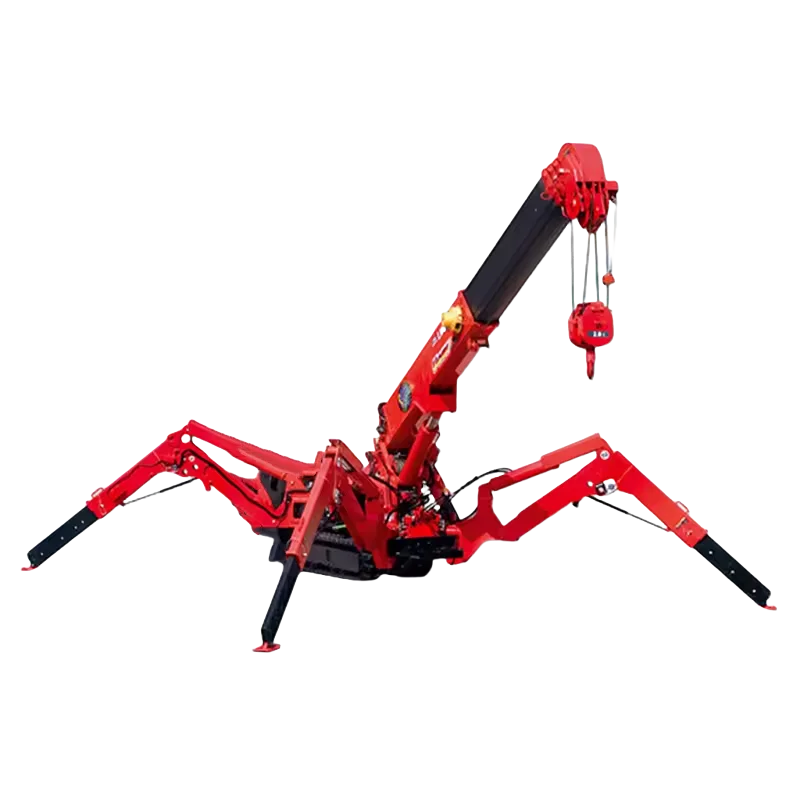 Mobile Spider Crane 3 Ton 5ton 6ton 8ton 10ton Telescopic Boom 360 Degree Mini Crawler Hydraulic Crane Lifting 14m With Fly Jib