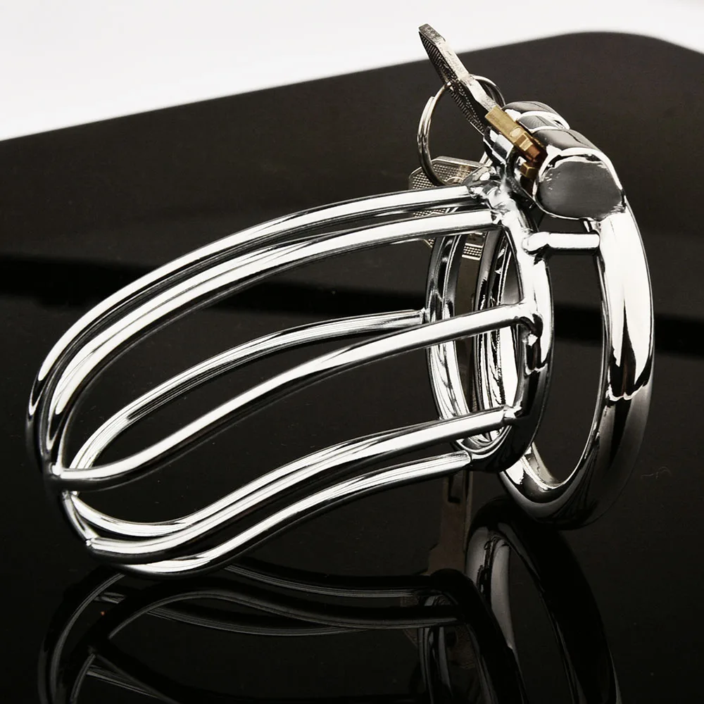 Male Chastity Device Metal Cock Cage Erotic Urethral Lock Sex Toys For Men Gay Bondage Belt Penis Ring Alternative Adult Toy