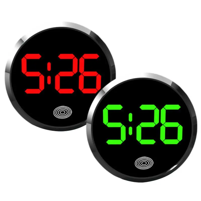 

Автомобильные часы, сенсорные светящиеся мини-автомобили, внутренние цифровые часы, светодиодные цифровые часы, авто орнамент, светодиодные часы с вентиляционным отверстием