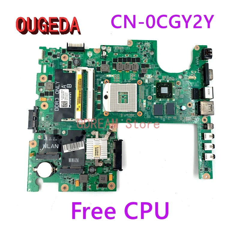 

OUGEDA DA0FM9MB8D1 CGY2Y 0CGY2Y CN-0CGY2Y for DELL Studio 1558 Laptop motherboard with HD5470 GPU Free CPU full tested