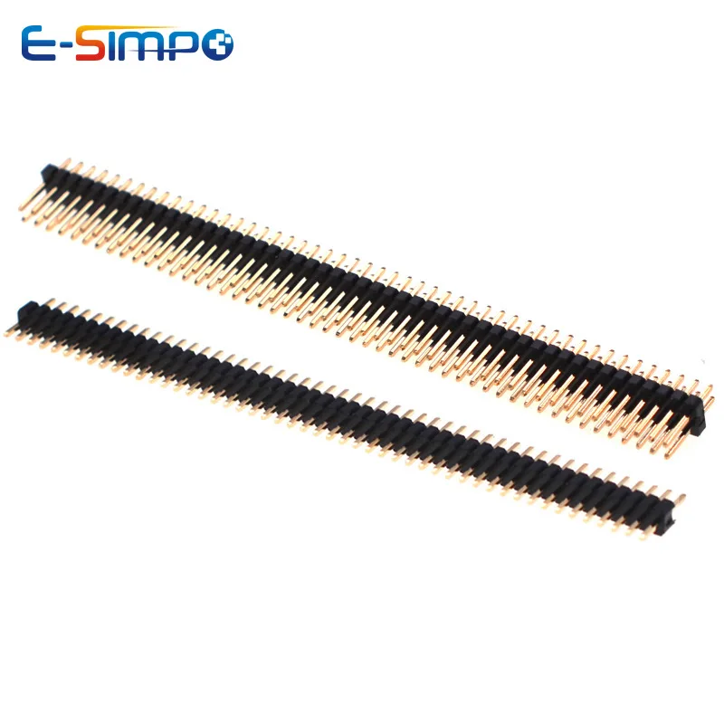 10pcs 1.0mm 1.27mm 2.0mm 2.54mm Pin Header Double Row Male 1/2~40P Breakaway PCB Board Connector Strip Pinheader 1*2/2P 4P 6-40p image 5