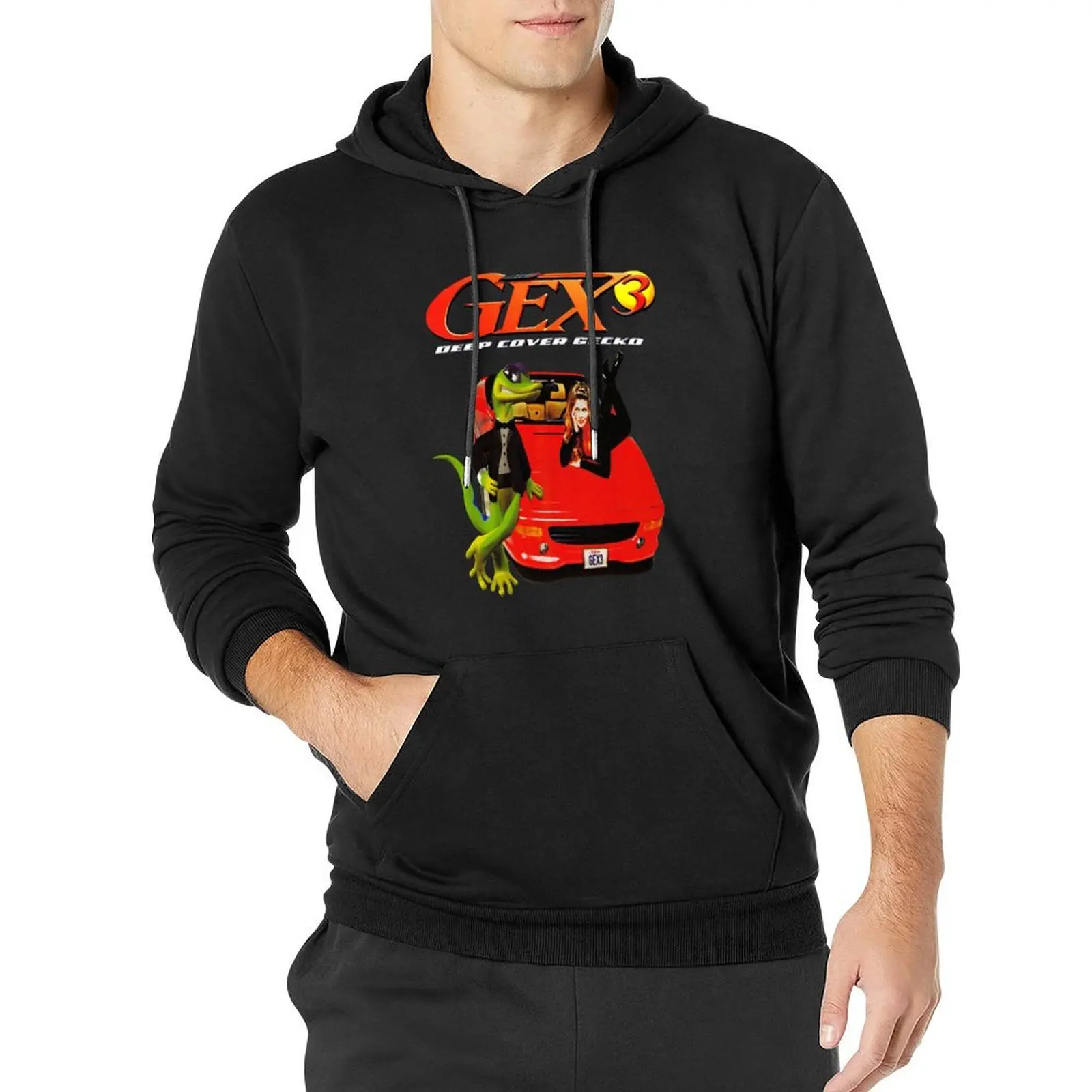 Gex 3: Deep Cover Gecko Pullover Hoodie men wear men's winter sweater graphic hoodie