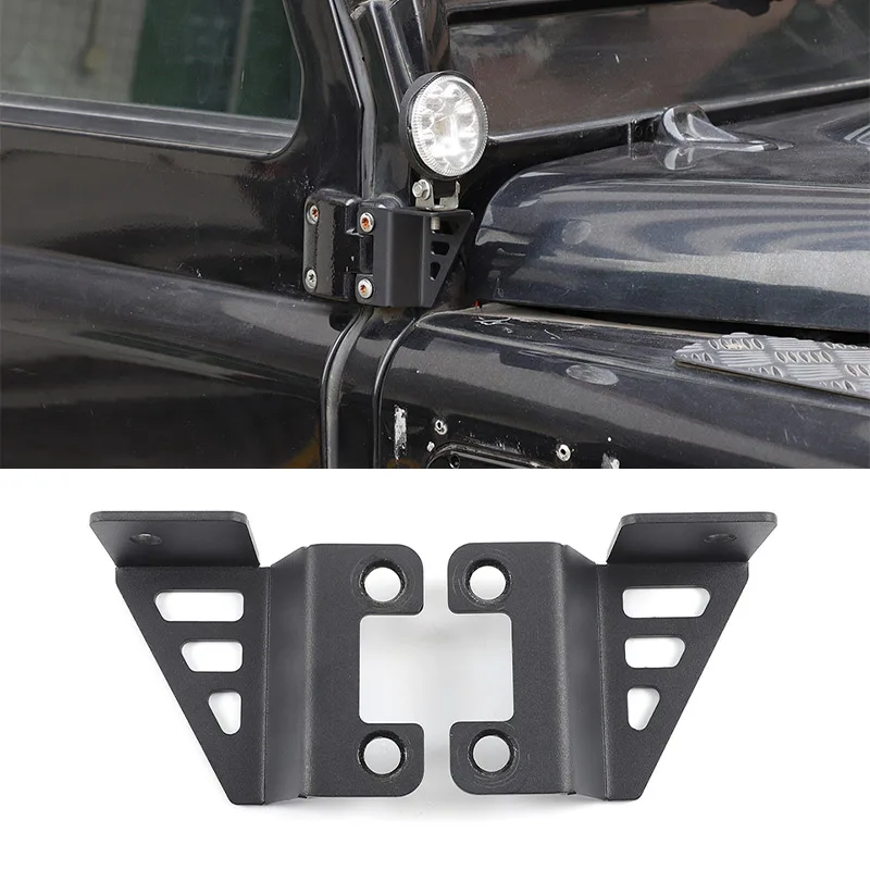 For Land Rover Defender 90 110 130 2004-2018 Carbon Steel Car A-pillar Lower Searchlight Bracket Car Accessories
