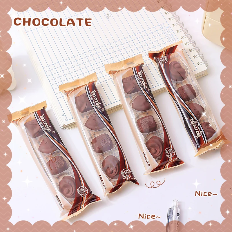 kawaii stationery	supplies office accessories	aesthetic school supplies cute things chocolate funny erasers Aesthetic stationery