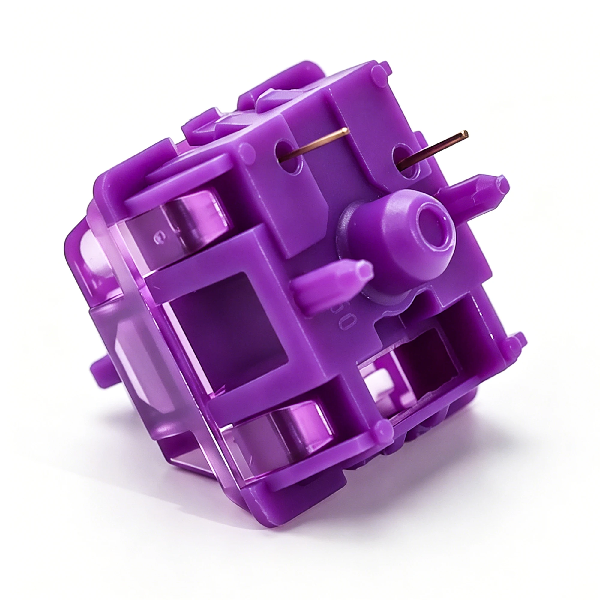 KBDiy Violet Switch Purple 53gf 5Pin Linear Creamy Switches POM PC für benutzerdefinierte DIY 60 Gaming mechanische Tastatur Aula F75 F87 – Detail 8