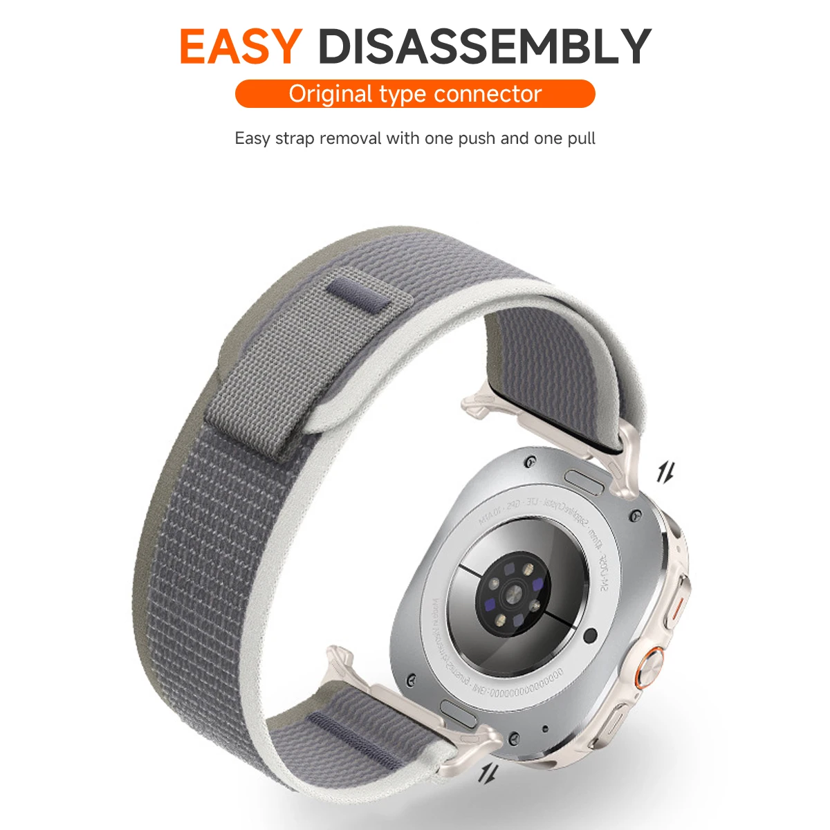 Trail Loop Armband für Samsung Galaxy Watch 9 8 40 44mm / 8 Classic Nylon Sportband Galaxy Ultra 2026/2025 Smartwatch Armband – Detail 12