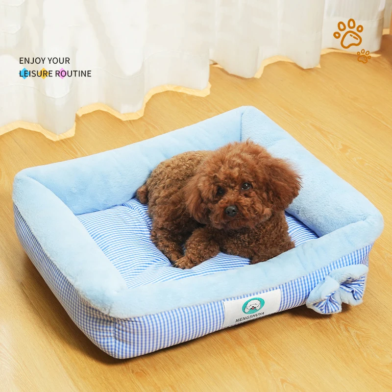 Warm Winter Cat Dog Bed Mat Deep Sleep Tent Cozy Cat House Nest Thickened PP Cotton Filling Bite-resistant Pets Mat