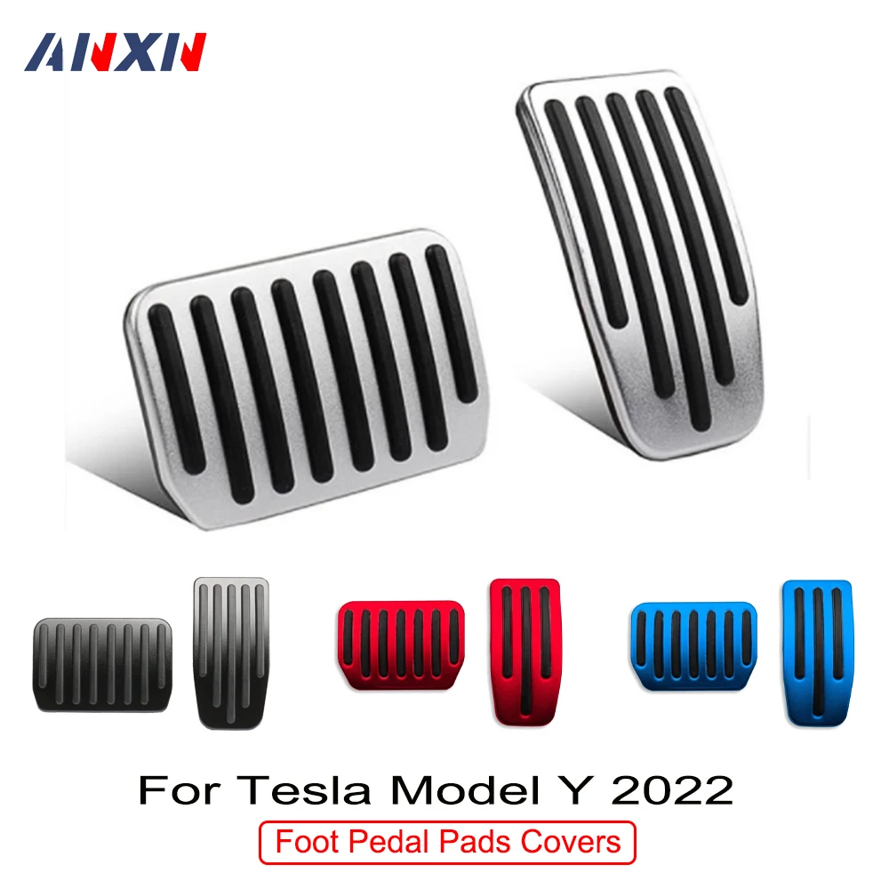 

Car Foot Pedal Pads Covers for Tesla Model Y 2024 2023 2021 Non Slip Performance Gas & Brake Pedals Accessories Pedal Cover