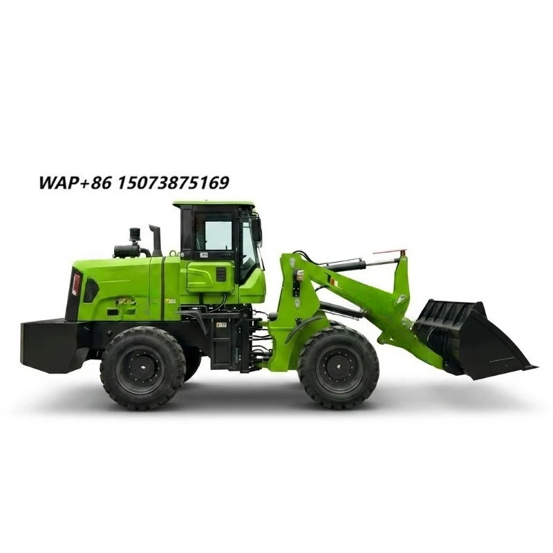 Wheeled Skid Steer Loader Mini Compact 4WD Hydraulic Skid Loader for Construction Farm Landscaping China CE