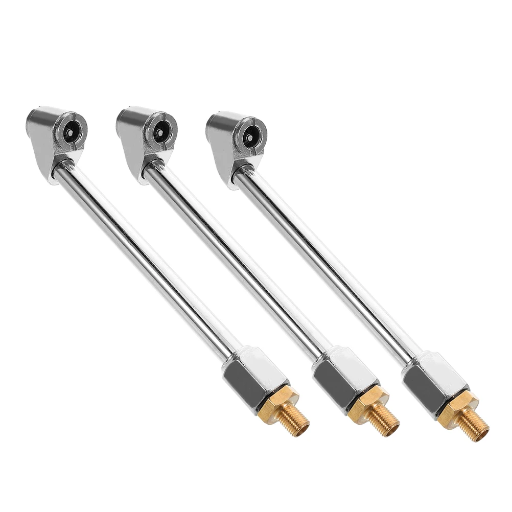 

3pcs Tire Inflation Nozzle Copper Chuck Air Hose Adapter Quick Connect Multifunction Female for Car Bicycle Motorcycle Tire