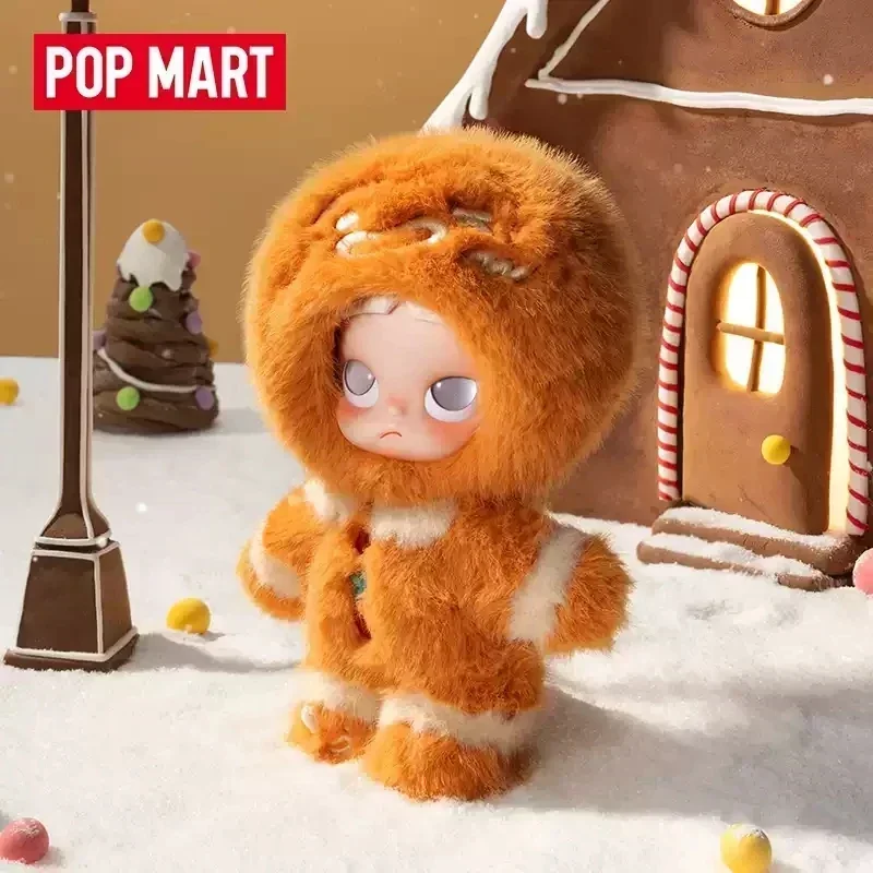 POP MART Zsiga Gingerbread Man serie 1/8 Kawaii Anime figura de acción caja ciega adorno misterioso estatuilla para decoración del hogar