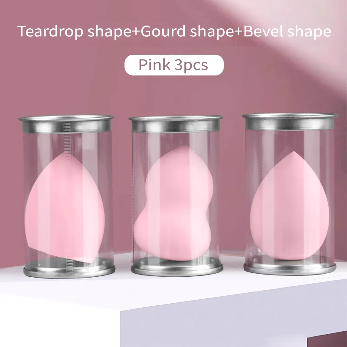 ฟองน้ำแต่งหน้า 3/8 ชิ้น ฟองน้ำเกลี่ยรองพื้น พัฟแต่งหน้า ฟองน้ำรองพื้นแบบแป้ง พัฟแป้งสำหรับผู้หญิง อุปกรณ์แต่งหน้า เครื่องมือแต่งหน้า