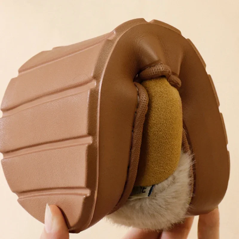 فو الفراء الكاحل شتاء دافئ زوجين النعال 2025 لينة وحيد عدم الانزلاق شبشب منزل المرأة عادية القطن داخلي أحذية مريحة امرأة 45