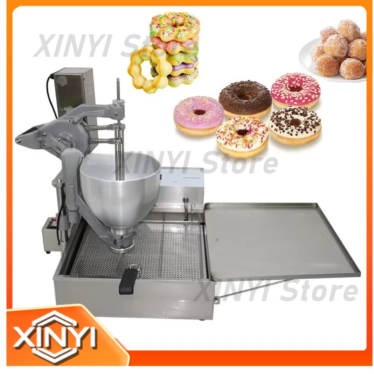 Electric Mini Ball Doughnut Maker for Snack Machines for Donuts Making Commercial Semi Automatic Mochi Donut Machine for Sale