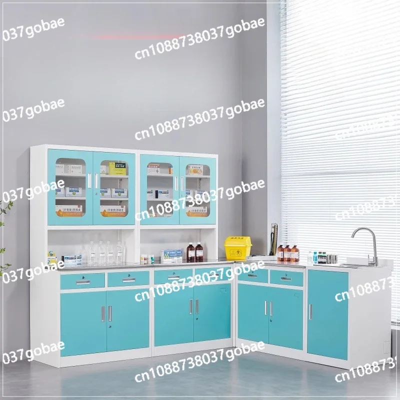 Pharmacy Western Medicine  Drug  Clinic Dispensing  Medical Disposal Table Steel Sterile Instrument Cabinet