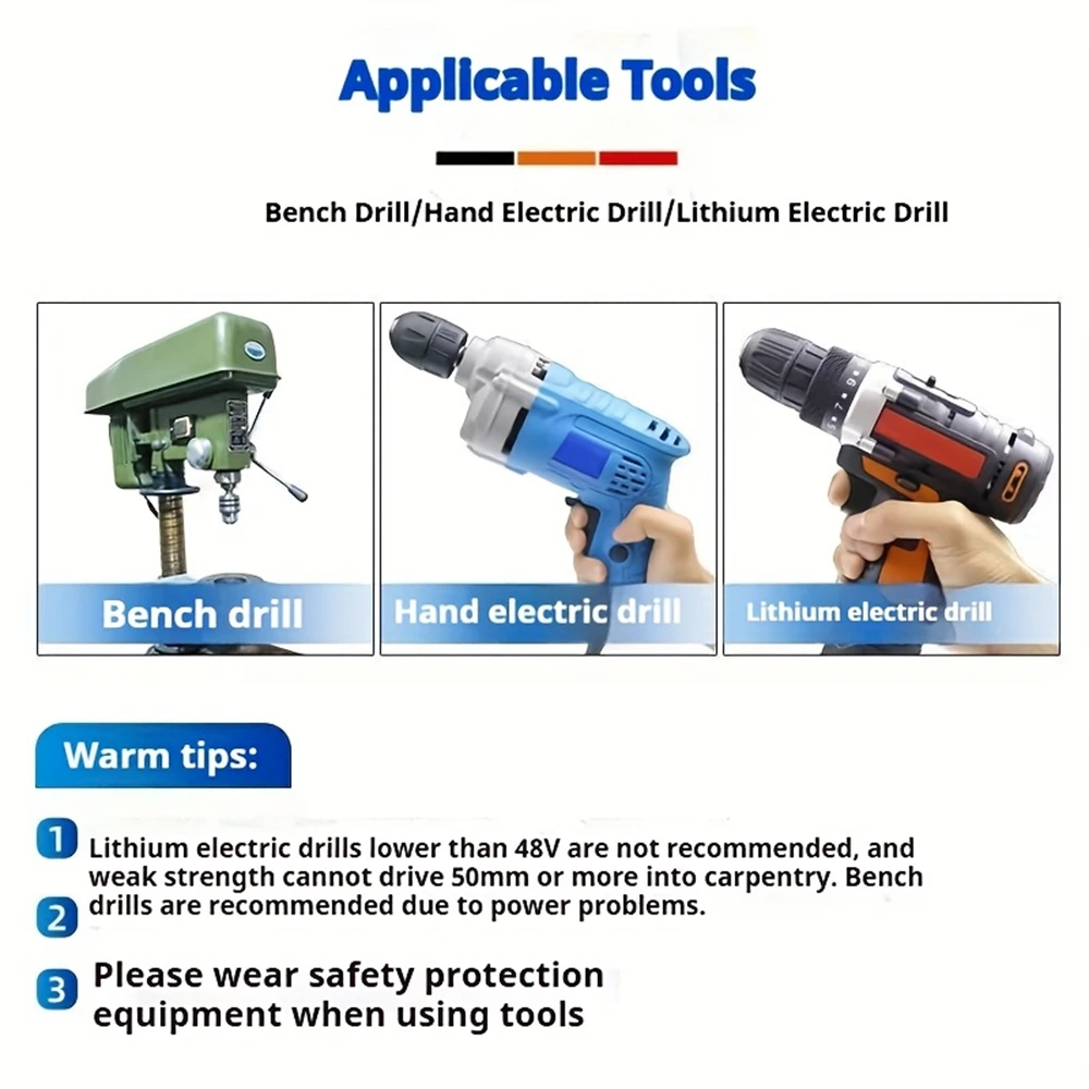 6 Buah Set Mata Bor Keran Sekrup Komposit Berlapis Titanium untuk Penyadapan Sekrup, Lubang Pengeboran Countersink HSS 4341 M3 M4 M5 M6 M8 M10