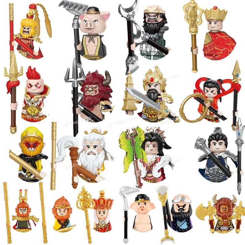 

Mythological Story MOC Journey To The West Novel Chinese History Action Figures Building Blocks Models Children's Toys Gifts