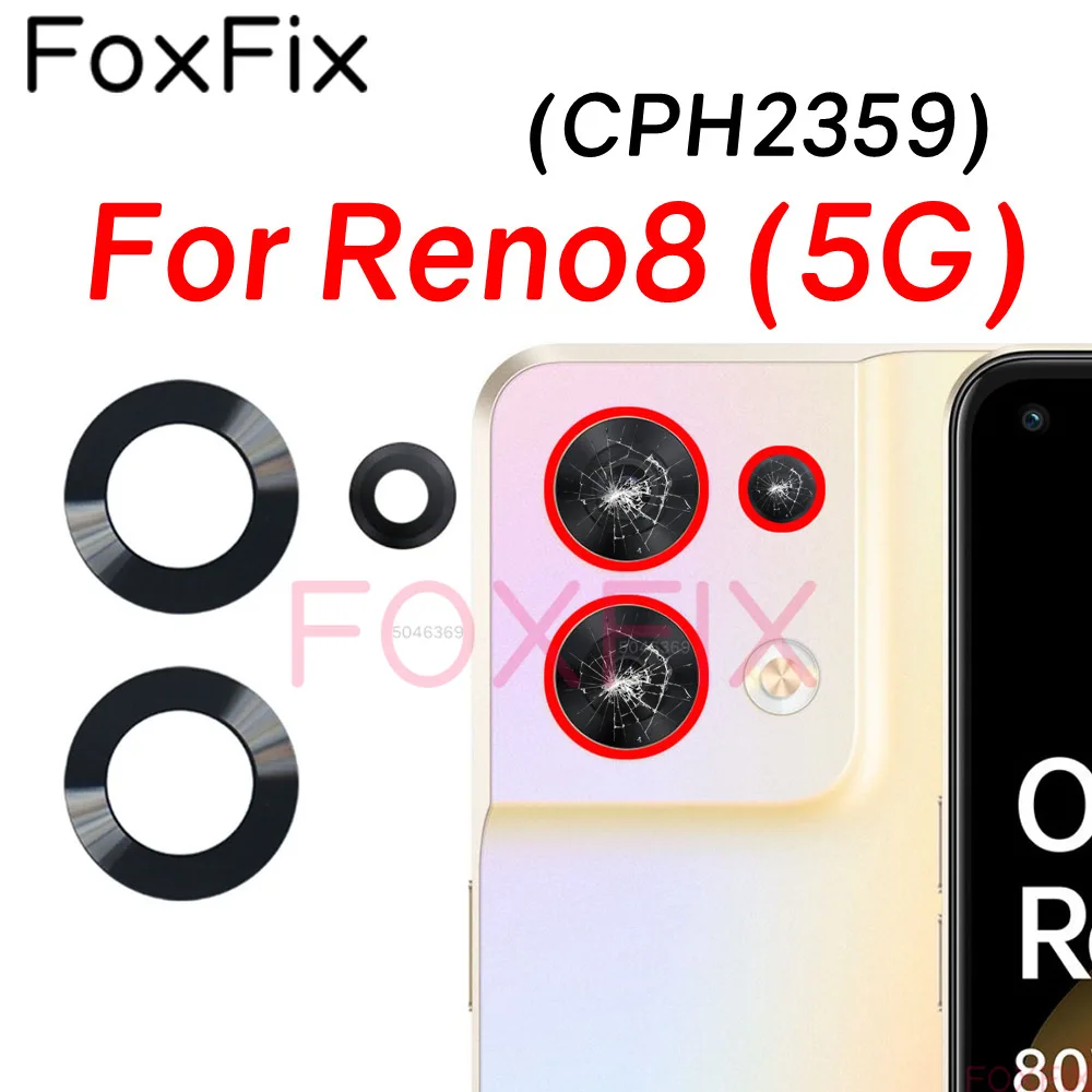 Rear Back Camera Glass Lens For OPPO Reno8 Pro Reno 8 Pro Plus 5G Replacement With Adhesive Sticker CPH2359 CPH2357 PGAM10