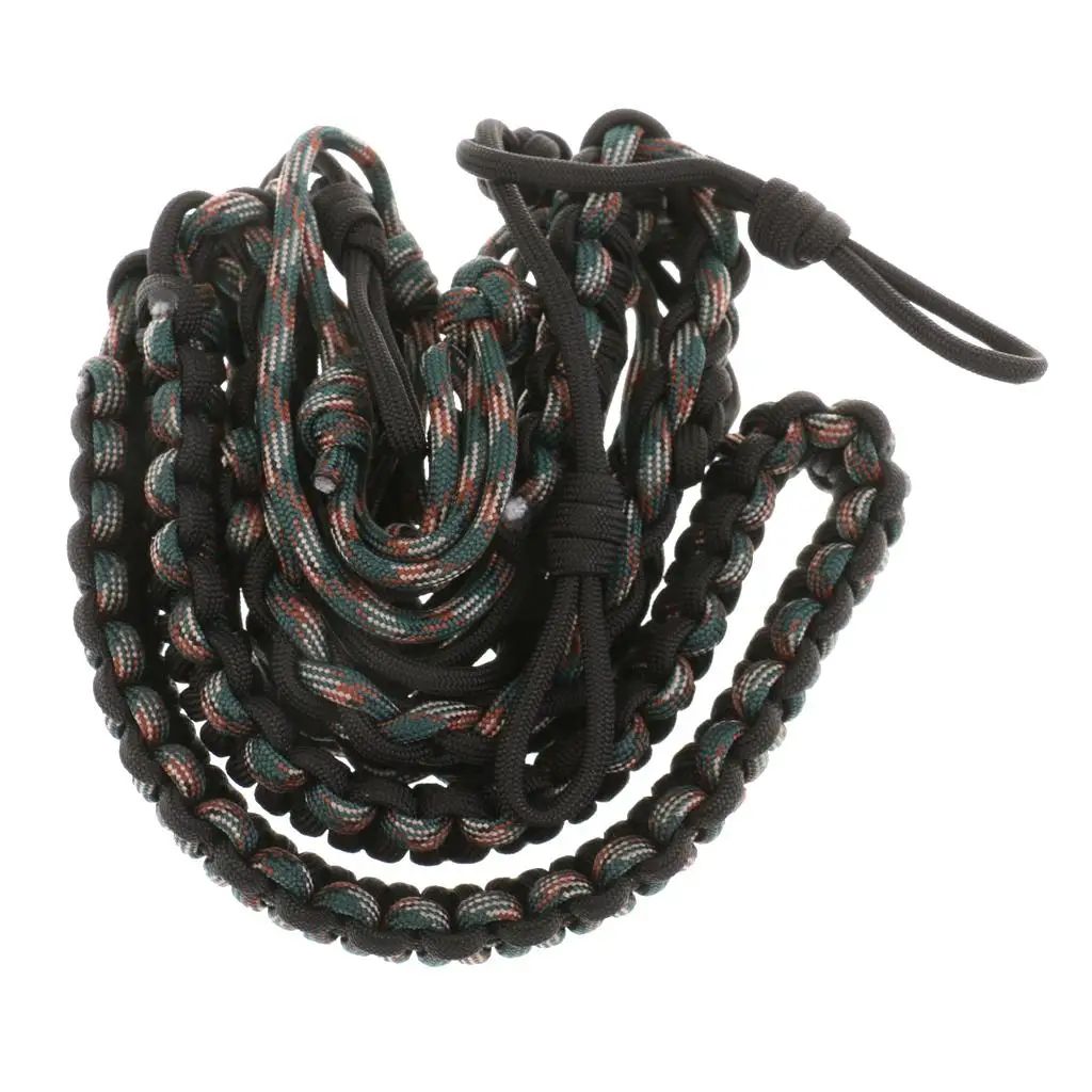 Waterfowl Call Lanyard Braided Neck Rope Adjustable Loops Hunting Duck Caller Holder for Secure Field Carry