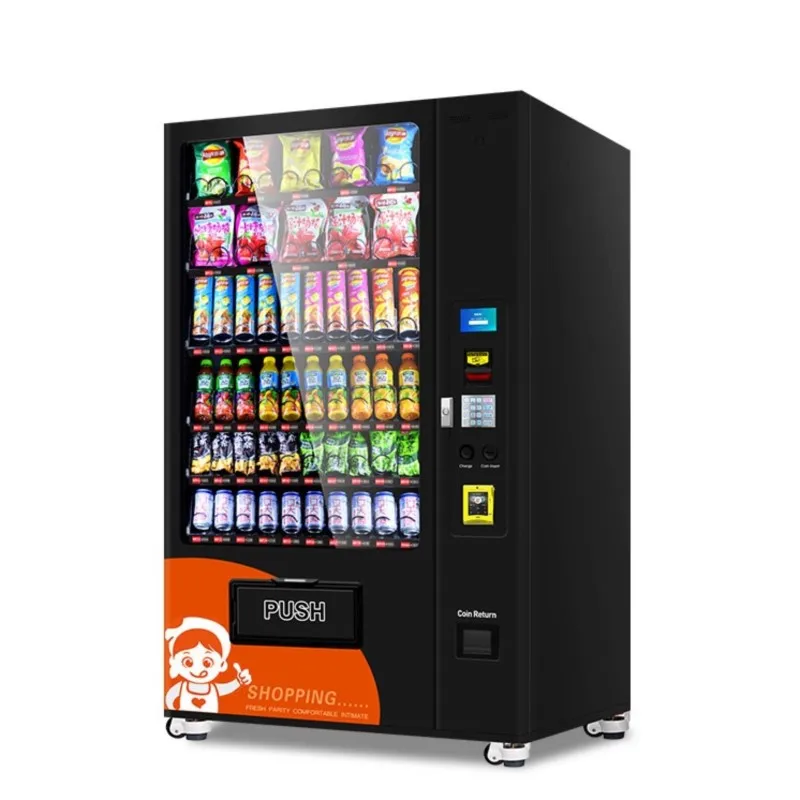 2024 Nieuw Aangekomen Drankjes En Snackautomaat Gezonde Verse Voedselautomaat Met Contante Betaling