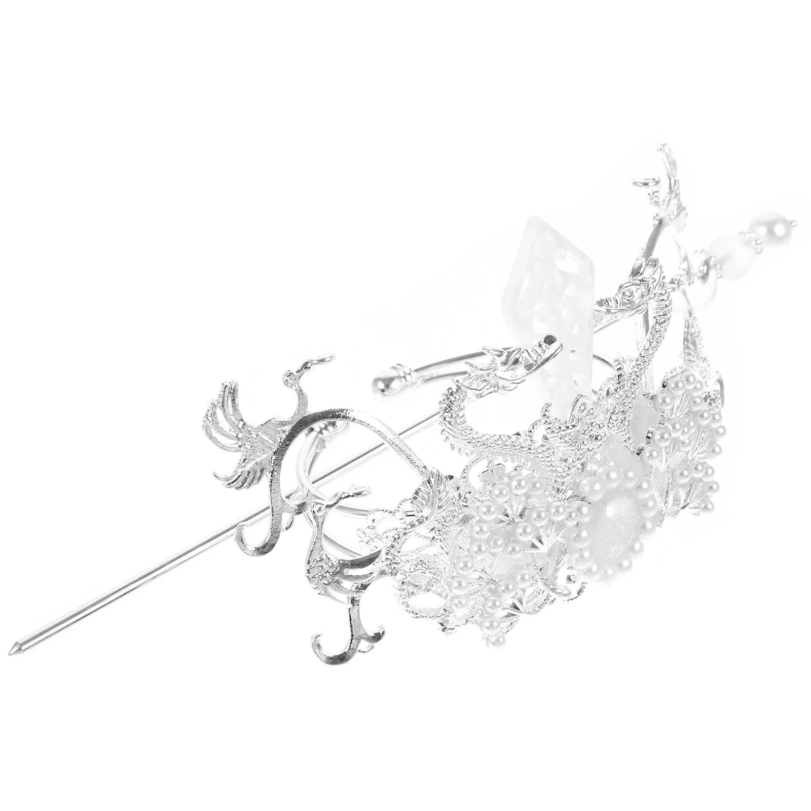 

Ancient Style Hairpin Alloy Durable Beauty Traditional Chinese Culture Fans Designs Wedding Prom Hanfu Accessories Exquisite