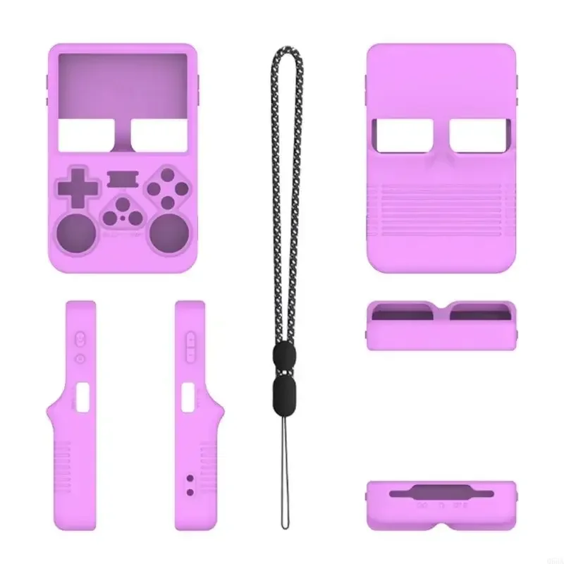 R36Sゲームコンソール肌のスリーブゲームパッドダストプルーフハウジングゲームアクセサリー用のプロテクターカバースクラッチプルーフシリコンシェル