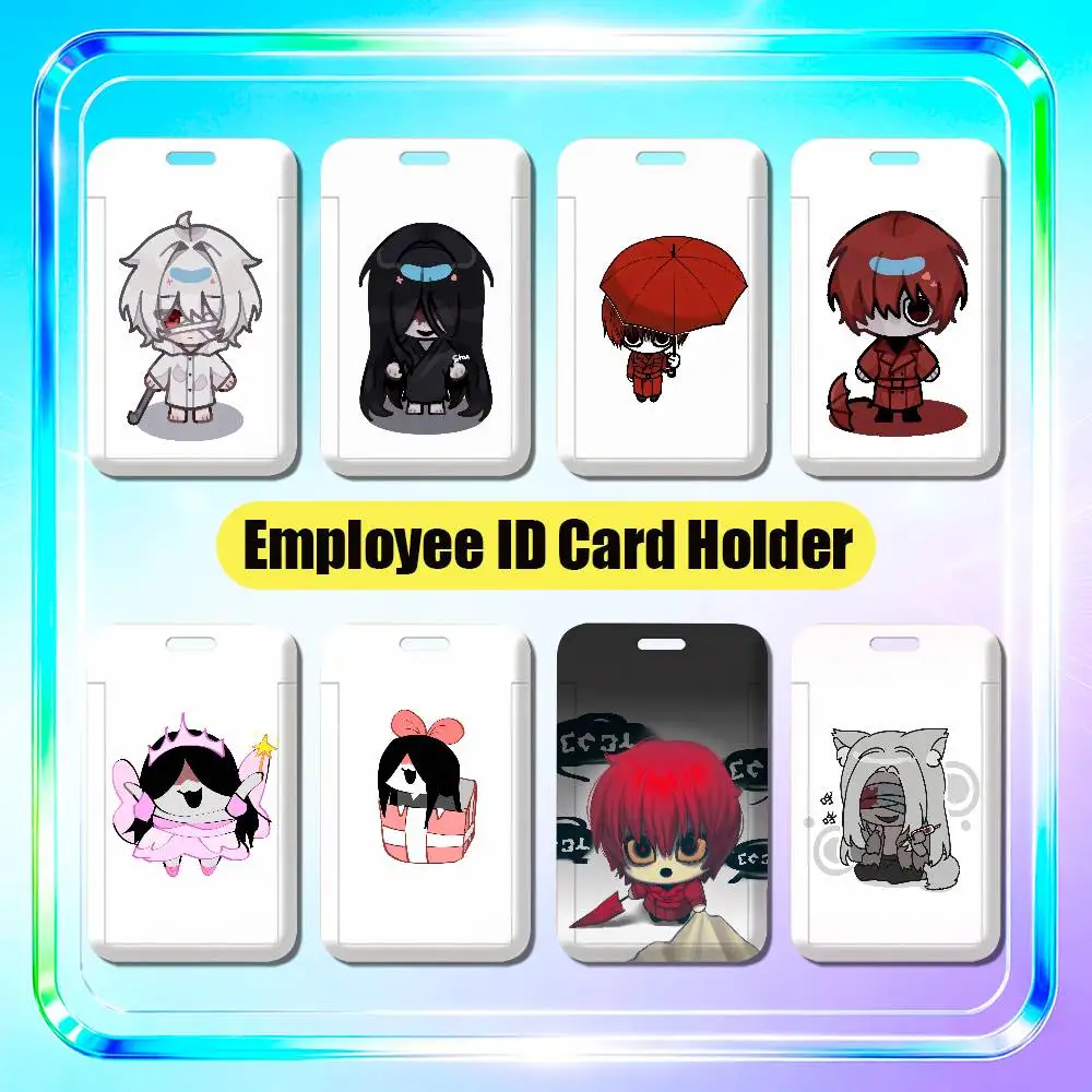 For Homicipher Mr Crawling Employee ID Card Holder Office Badge Student Work Bank Credit Holders Hard Case Shell