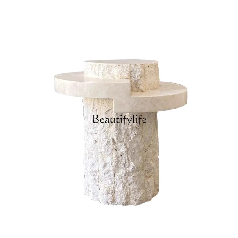 

Wabi Sand Wind Designer Roman Travertine Coffee Table Creative Broken Marble