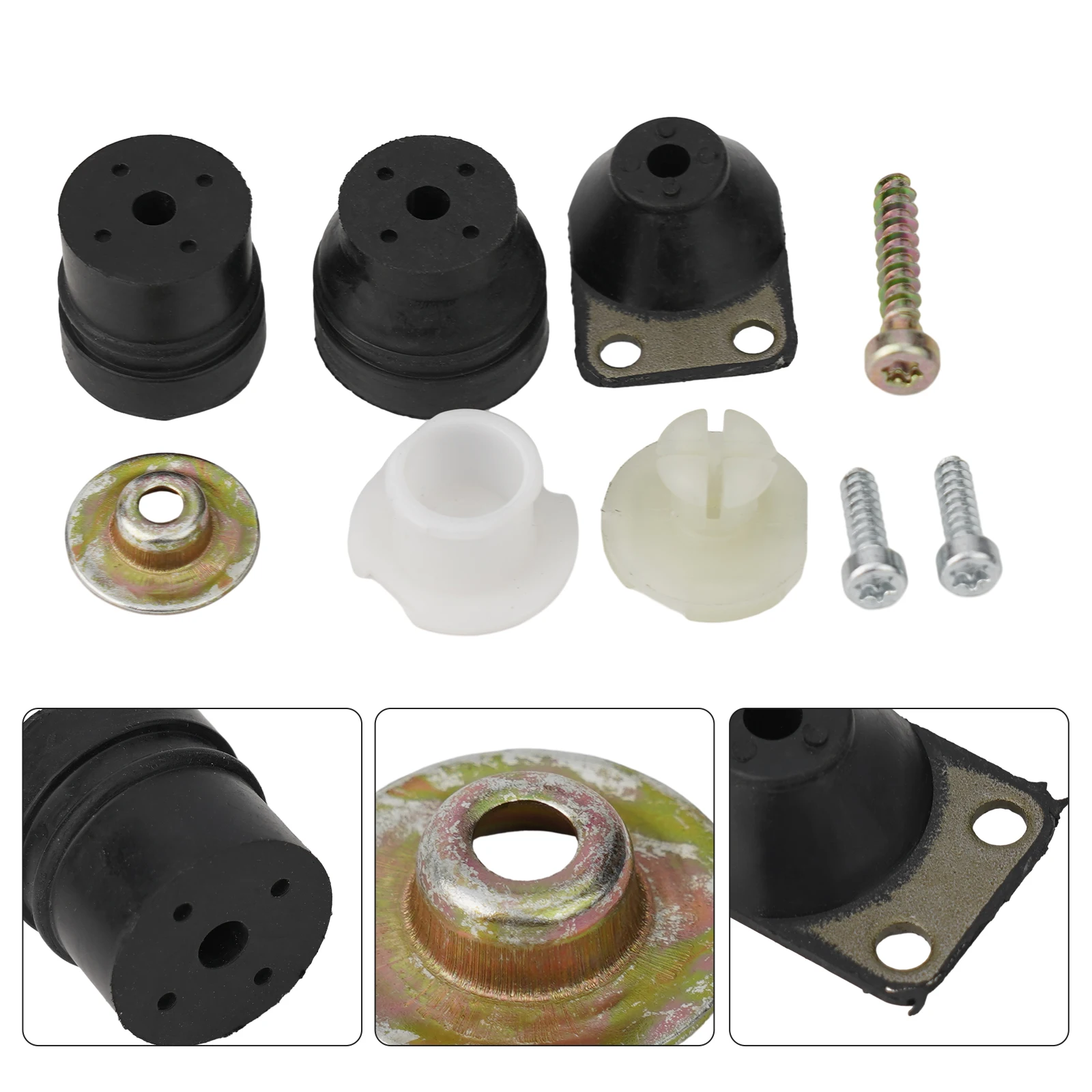 Full AV Buffer Kit with Cover Screws Compatible with For MS 240 For MS 260 and 024 For 026 Chainsaw Replacement Part Set