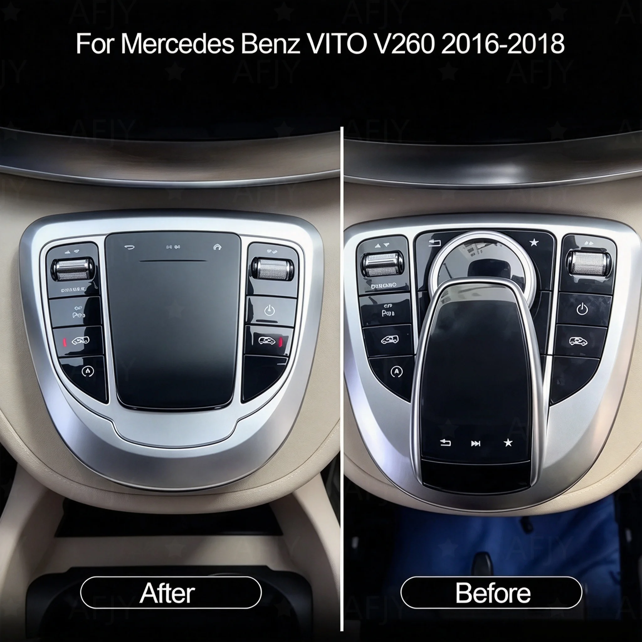 For Mercedes Benz W447 V Class V250 V220 Old To New Original Car Central Control Knob Joystick Touch Mouse Multimedia Buttons